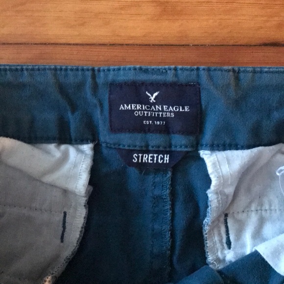 American eagle blue midi stretch shorts - Picture 2 of 3